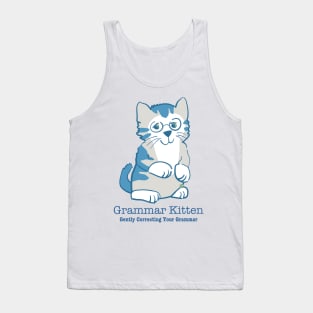 Grammar Kitten Gently Correcting Your Grammar Tank Top